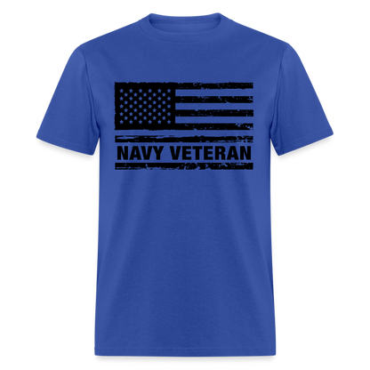 Navy Veteran T-Shirt - royal blue