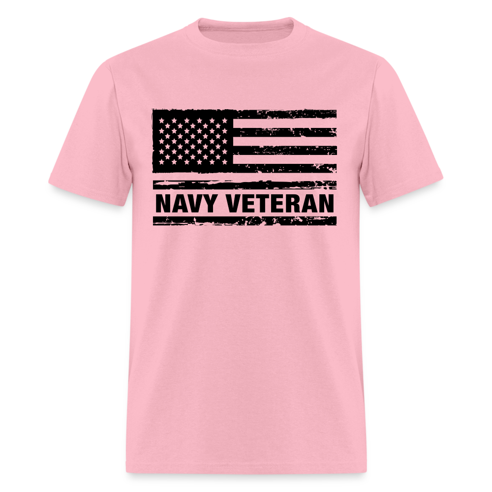 Navy Veteran T-Shirt - pink