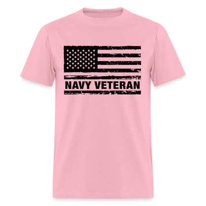 Navy Veteran T-Shirt - pink