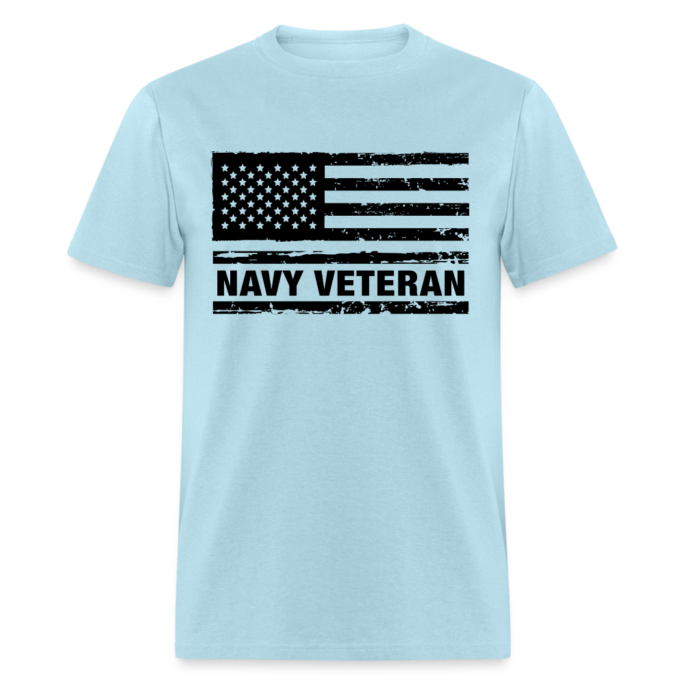 Navy Veteran T-Shirt - powder blue