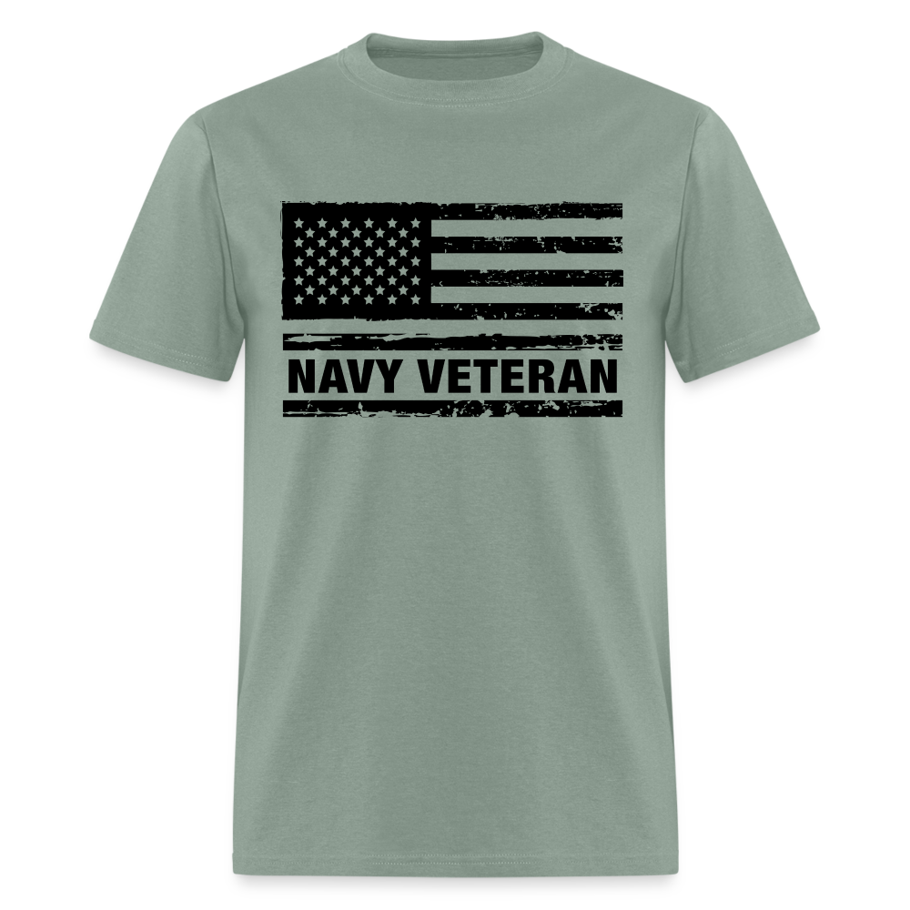 Navy Veteran T-Shirt - sage
