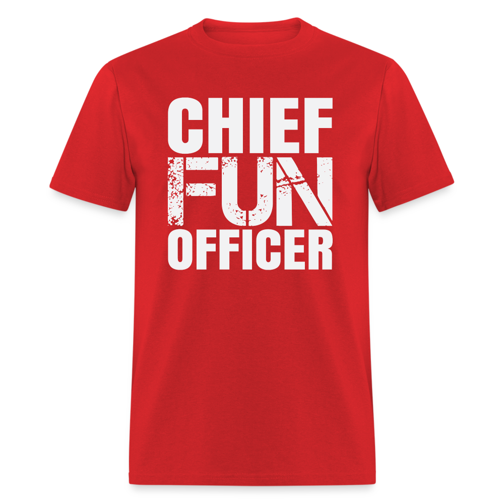 Chief Fun Officer T-Shirt - red