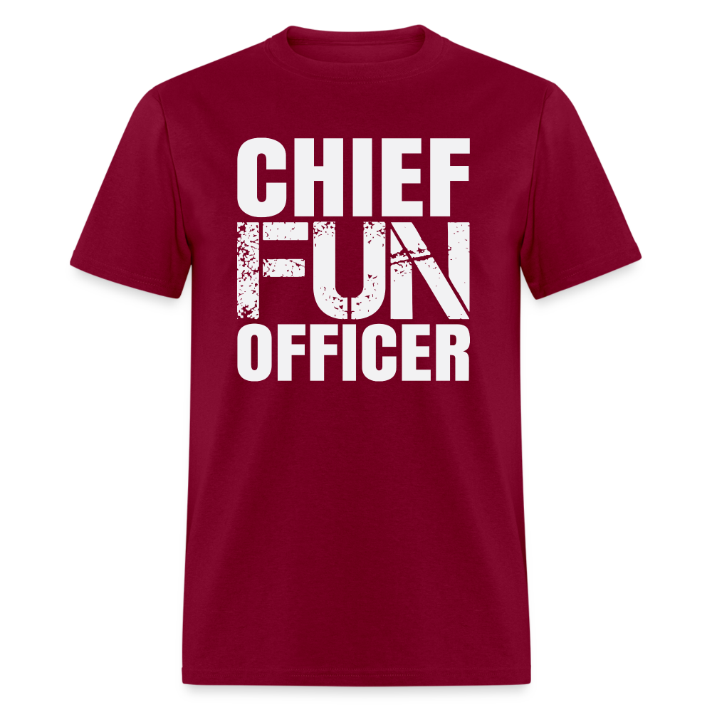 Chief Fun Officer T-Shirt - burgundy
