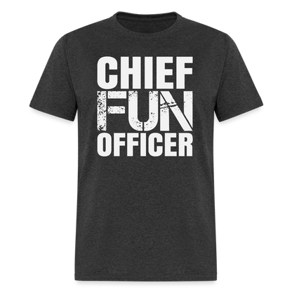 Chief Fun Officer T-Shirt - heather black