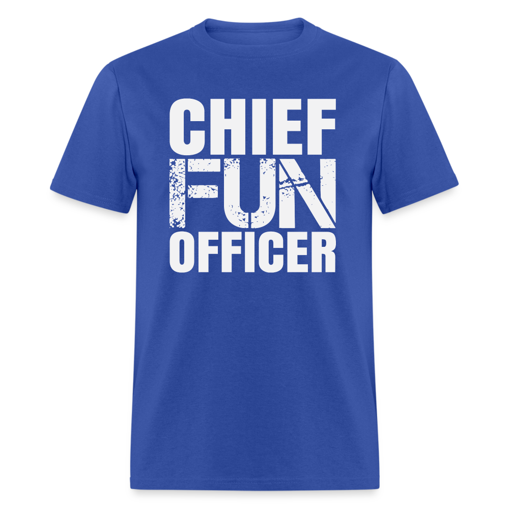 Chief Fun Officer T-Shirt - royal blue