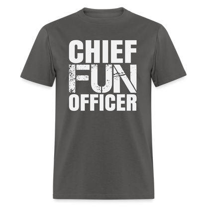 Chief Fun Officer T-Shirt - charcoal
