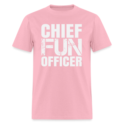 Chief Fun Officer T-Shirt - pink