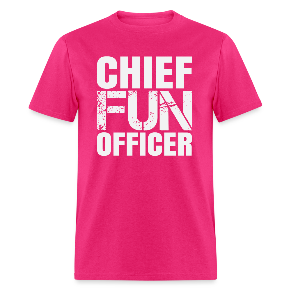 Chief Fun Officer T-Shirt - fuchsia