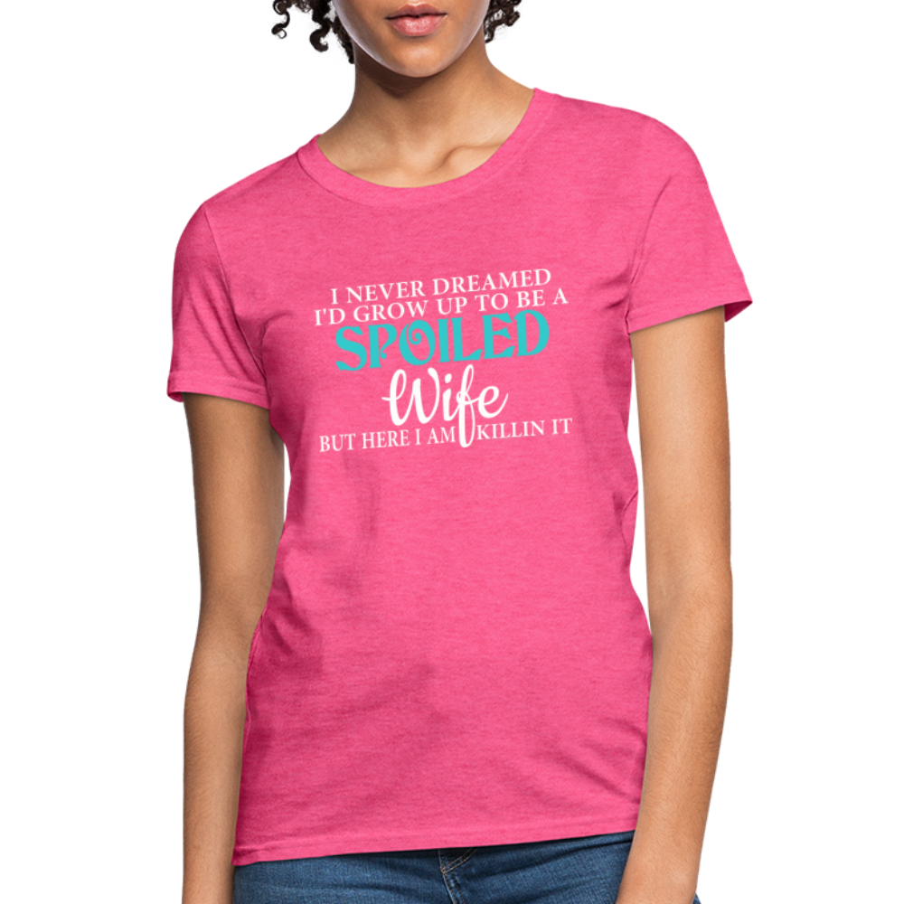 Spoiled Wife Killin It T-Shirt - heather pink