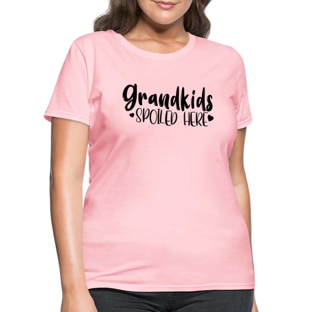 Grandkids Spoiled Here T-Shirt - pink