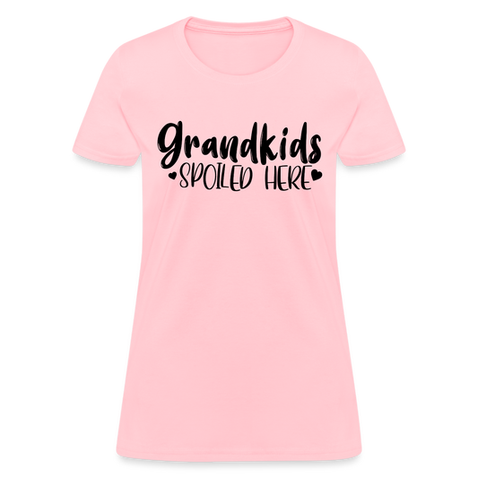 Grandkids Spoiled Here T-Shirt - pink