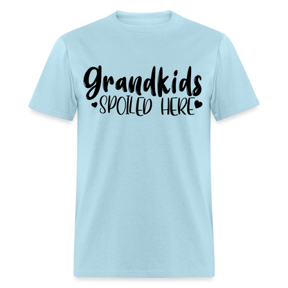 Grandkids Spoiled Here T-Shirt (for Grandfathers) - powder blue
