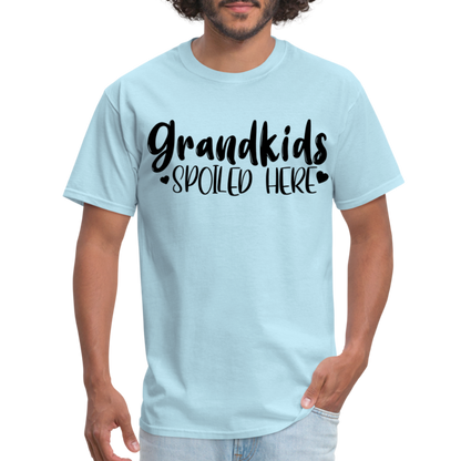 Grandkids Spoiled Here T-Shirt (for Grandfathers) - powder blue