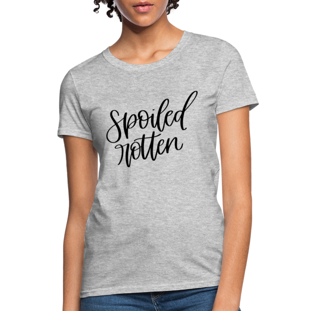 Spoiled Rotten T-Shirt (Women's Shirt) - heather gray
