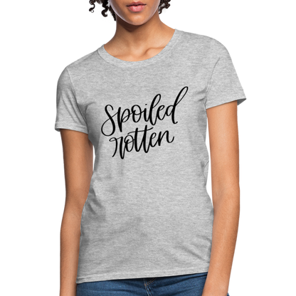 Spoiled Rotten T-Shirt (Women's Shirt) - heather gray