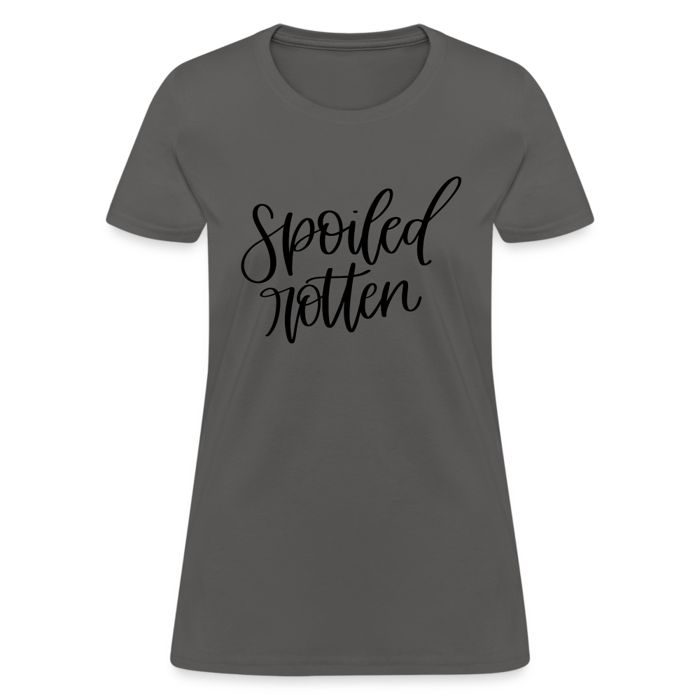 Spoiled Rotten T-Shirt (Women's Shirt) - charcoal
