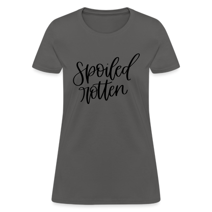 Spoiled Rotten T-Shirt (Women's Shirt) - charcoal