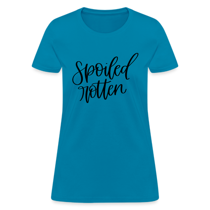 Spoiled Rotten T-Shirt (Women's Shirt) - turquoise
