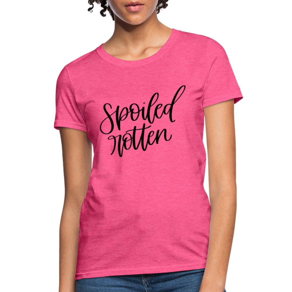 Spoiled Rotten T-Shirt (Women's Shirt) - heather pink