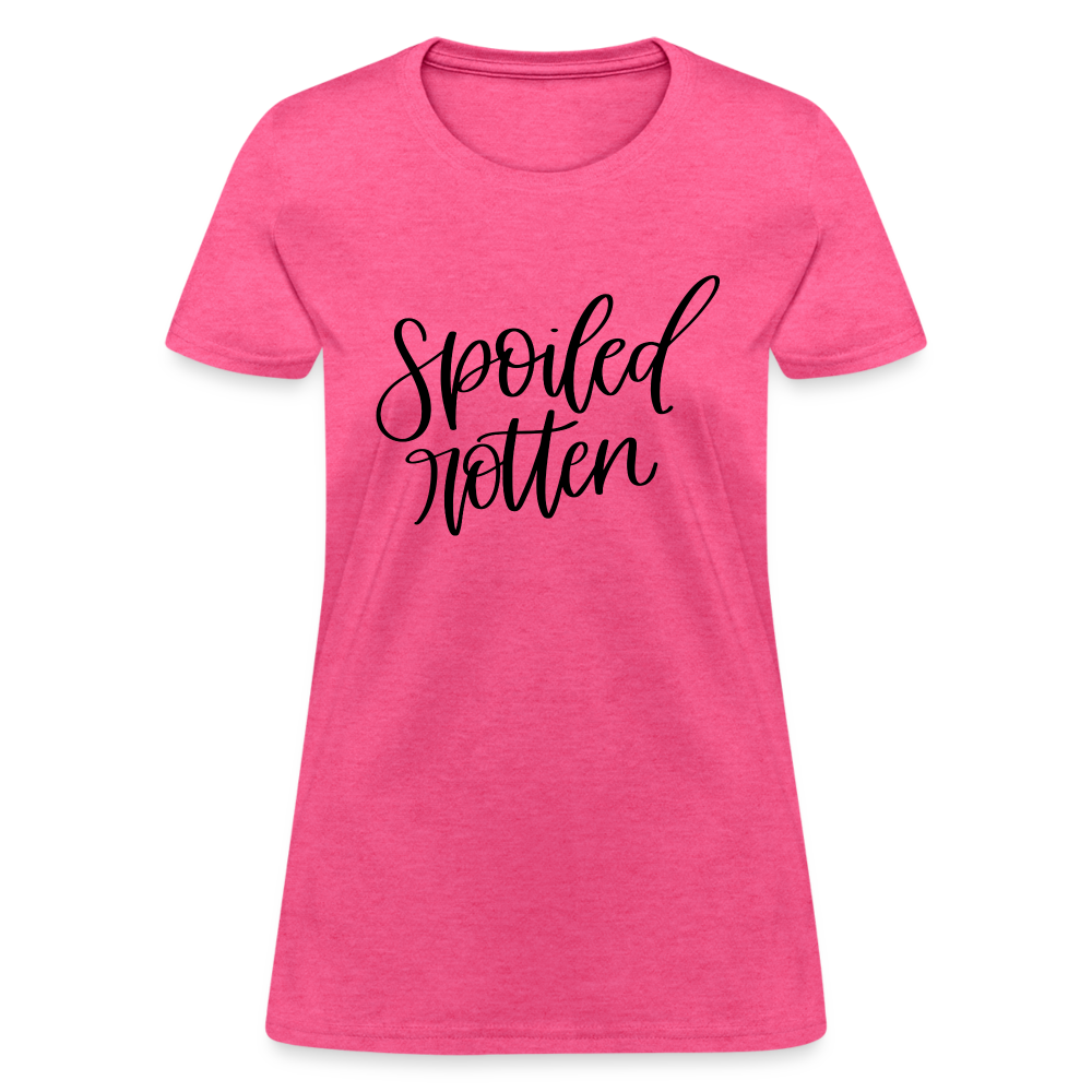 Spoiled Rotten T-Shirt (Women's Shirt) - heather pink