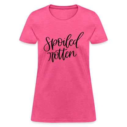 Spoiled Rotten T-Shirt (Women's Shirt) - heather pink