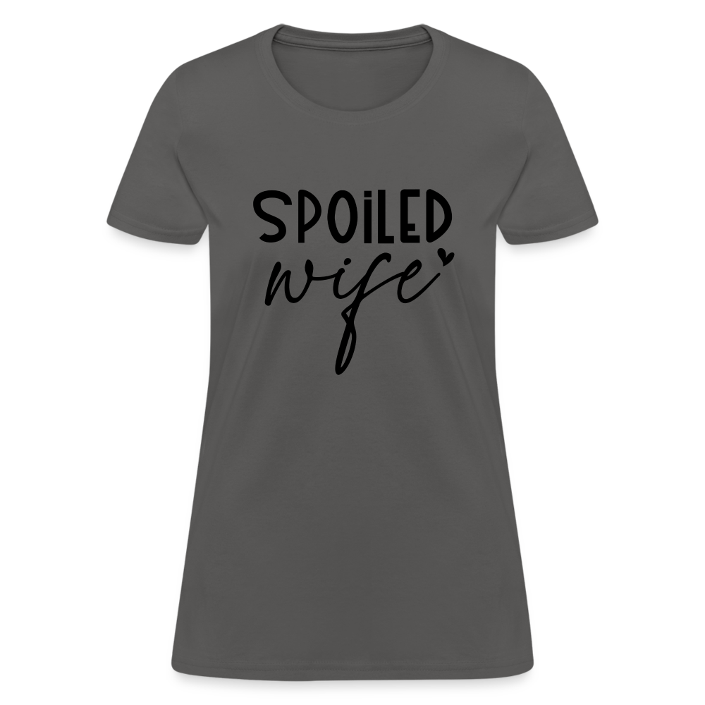 Spoiled Wife T-Shirt - charcoal