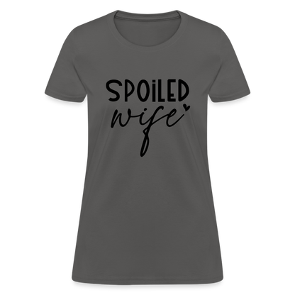 Spoiled Wife T-Shirt - charcoal