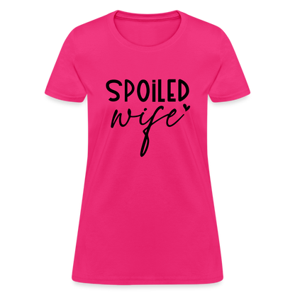 Spoiled Wife T-Shirt - fuchsia
