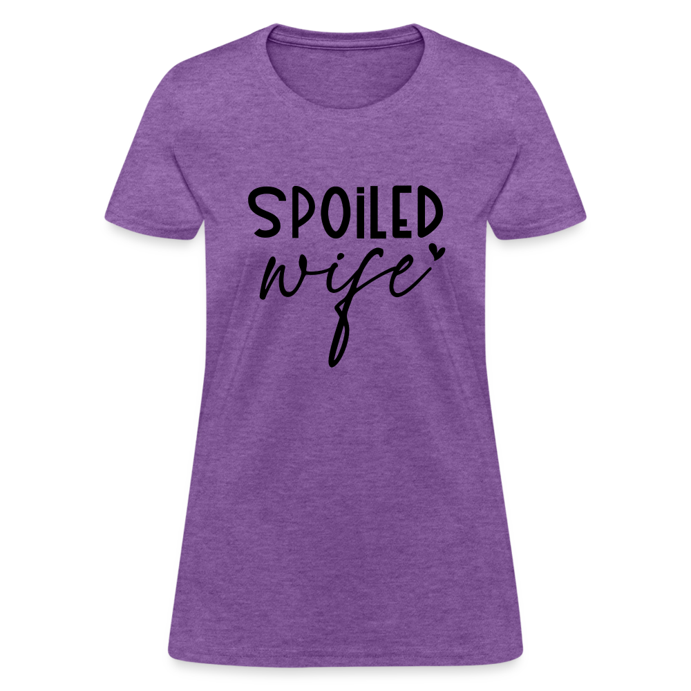 Spoiled Wife T-Shirt - purple heather