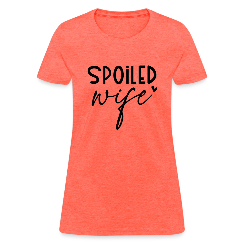 Spoiled Wife T-Shirt - heather coral