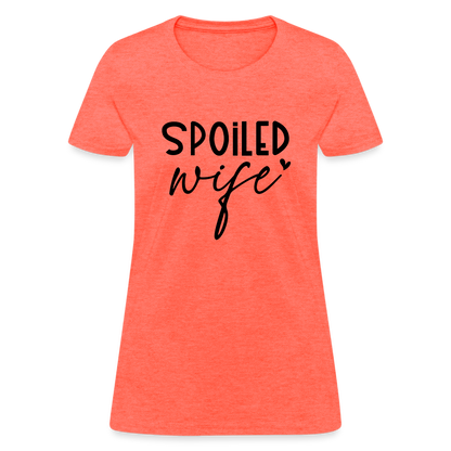 Spoiled Wife T-Shirt - heather coral