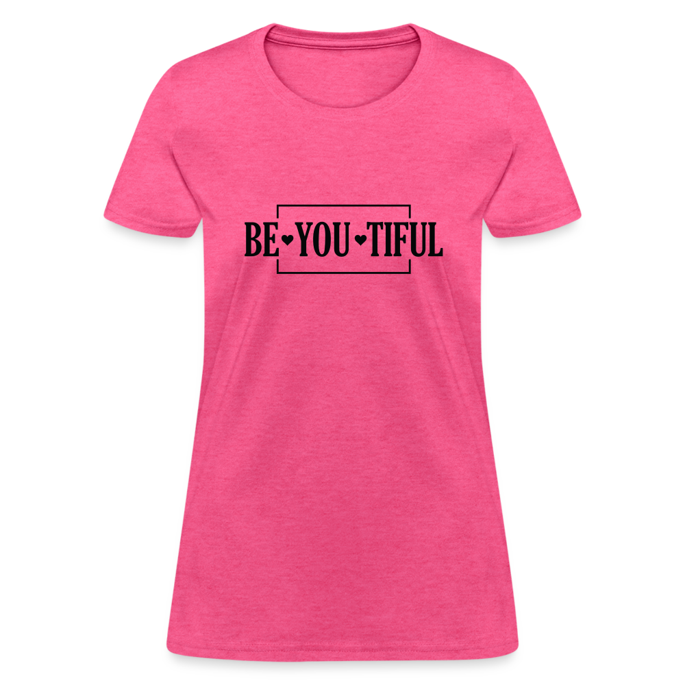 BE YOU TIFUL T-Shirt - heather pink