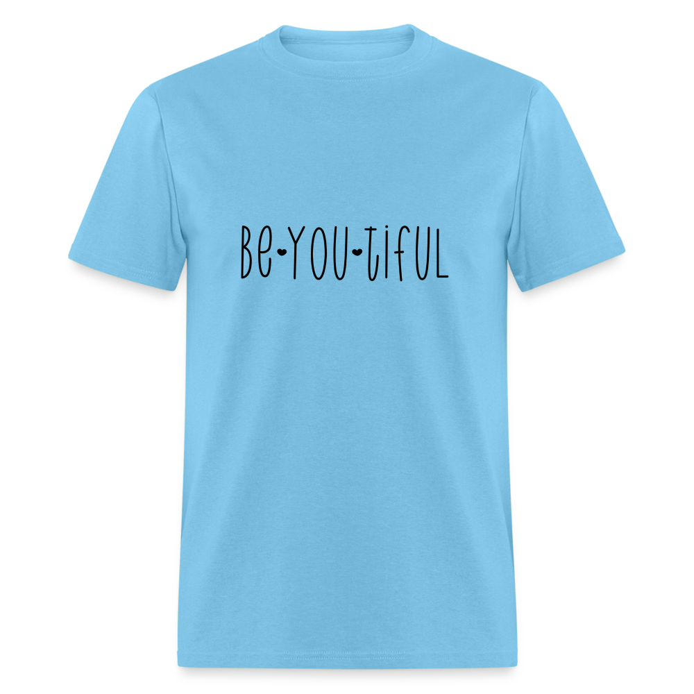 Be You Tiful T-Shirt (Beautiful) - aquatic blue