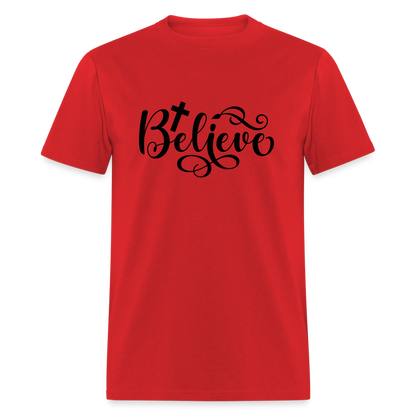 Believe T-Shirt (Cross) - red