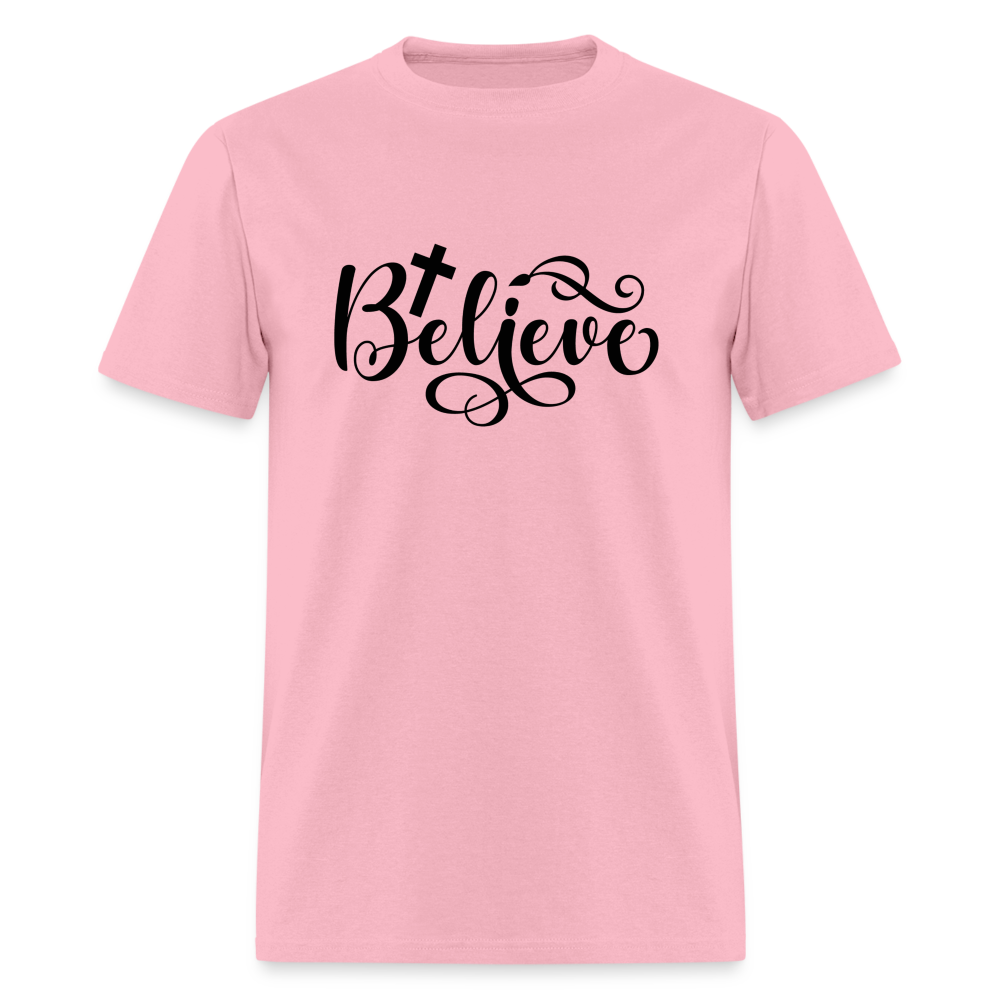 Believe T-Shirt (Cross) - pink