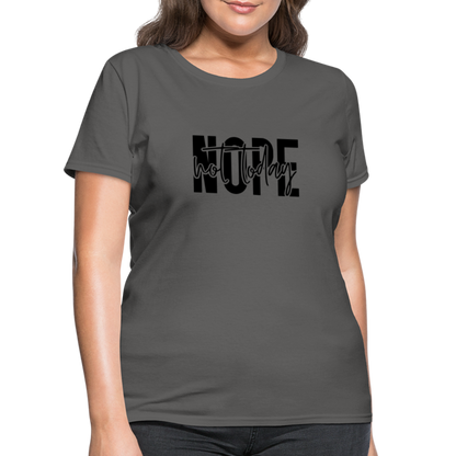 Nope Not Today T-Shirt - charcoal