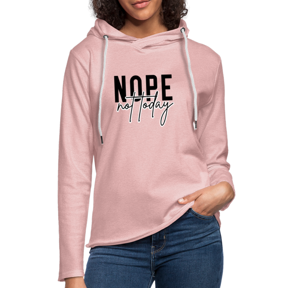 Nope Not Today Hoodie (Sassy Attitude) - cream heather pink