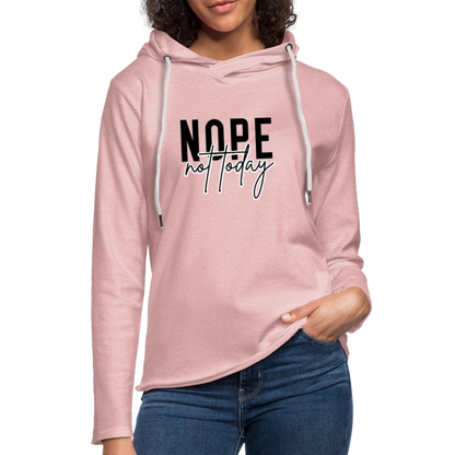 Nope Not Today Hoodie (Sassy Attitude) - cream heather pink