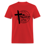 Pray On It, Pray Over It, Pray Through It T-Shirt - red