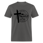 Pray On It, Pray Over It, Pray Through It T-Shirt - charcoal