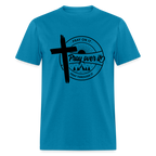 Pray On It, Pray Over It, Pray Through It T-Shirt - turquoise
