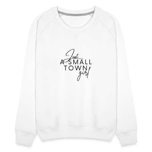 Just A Small Tow Girl Sweatshirt - white
