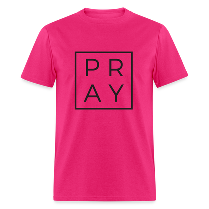 Pray T-Shirt - fuchsia