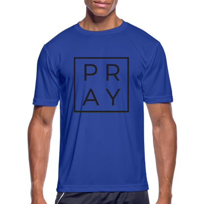 Men’s Moisture Wicking Performance Pray T-Shirt - royal blue