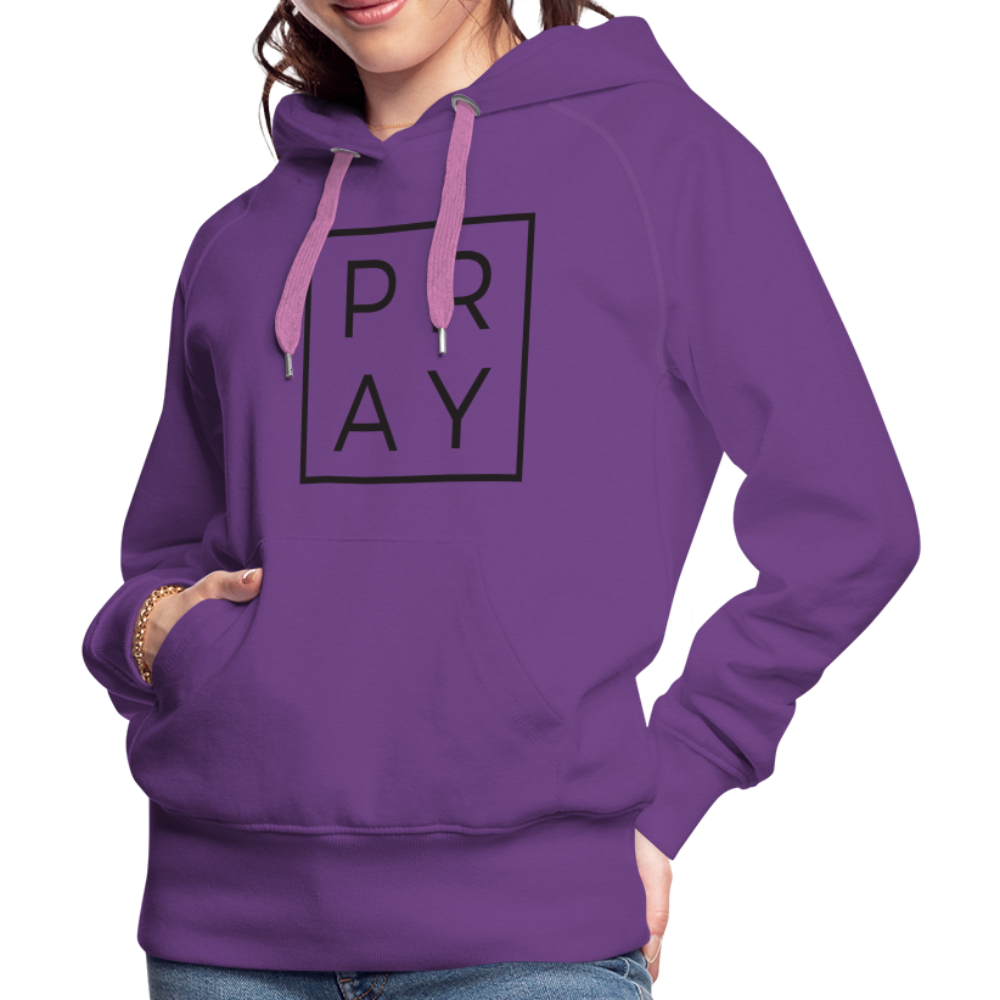 Women’s Premium Pray Hoodie - purple 