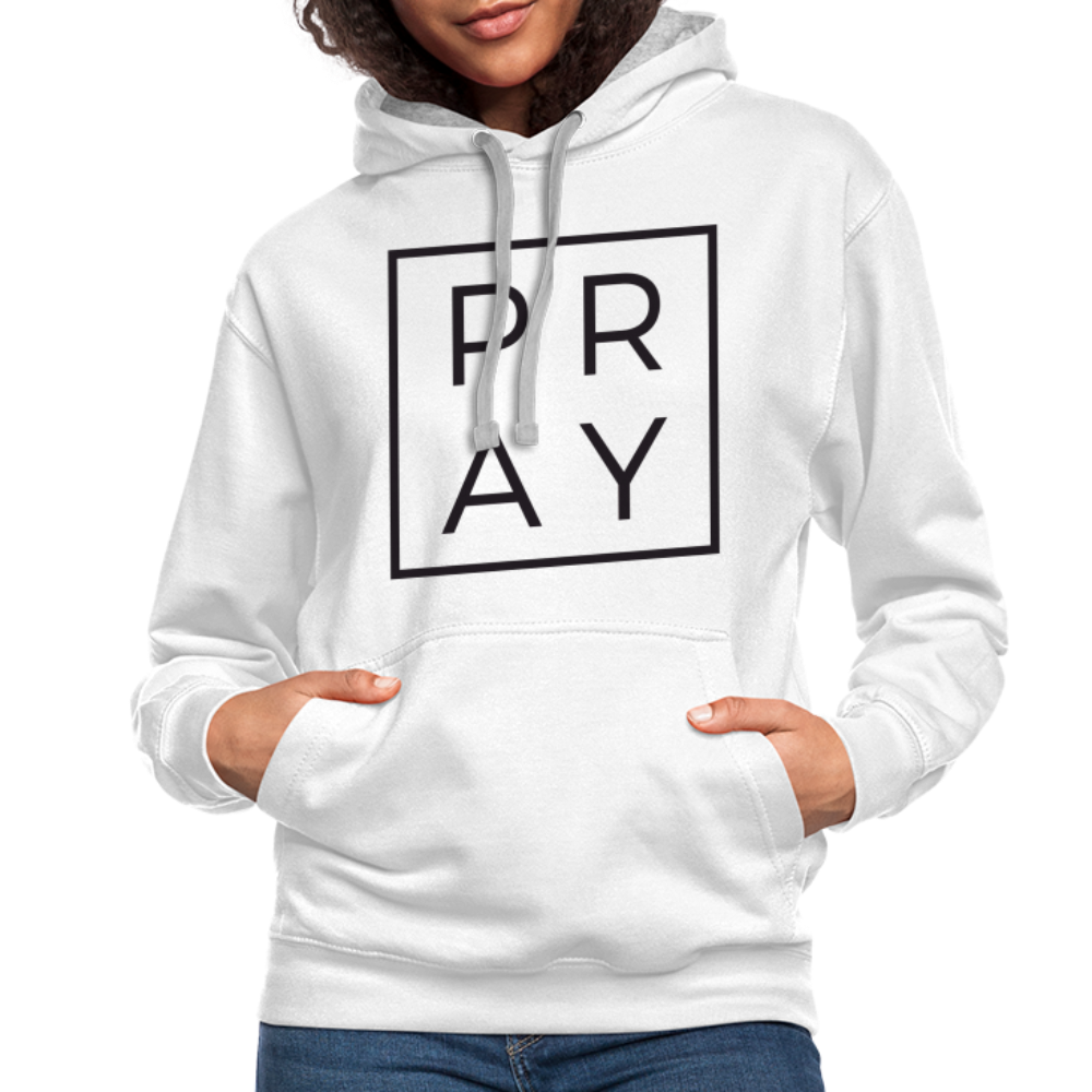Premium Pray Hoodie - white/gray