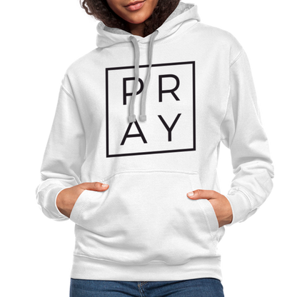 Premium Pray Hoodie - white/gray