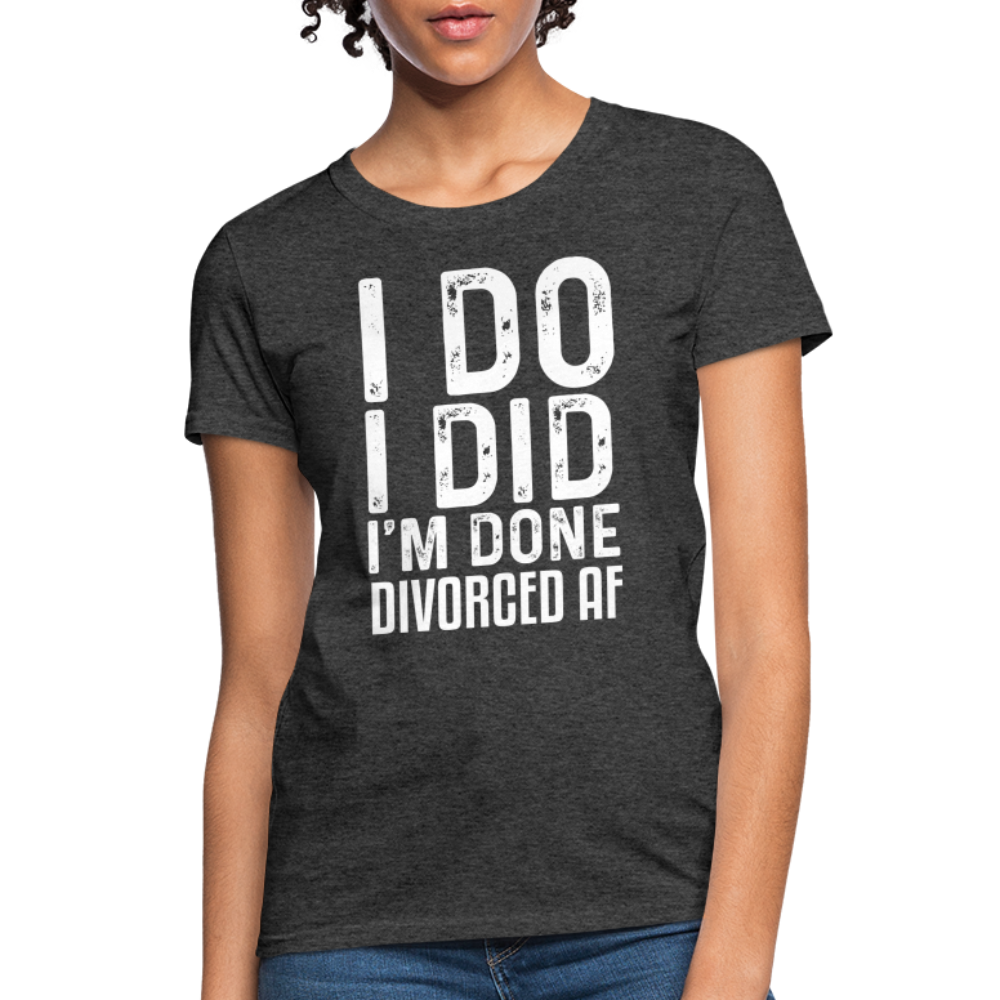 Divorced AF Women's T-Shirt - heather black