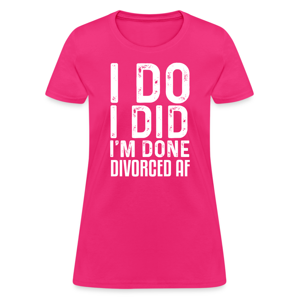 Divorced AF Women's T-Shirt - fuchsia