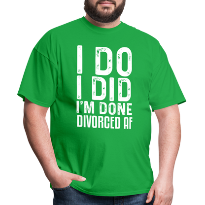 Divorced AF T-Shirt - bright green